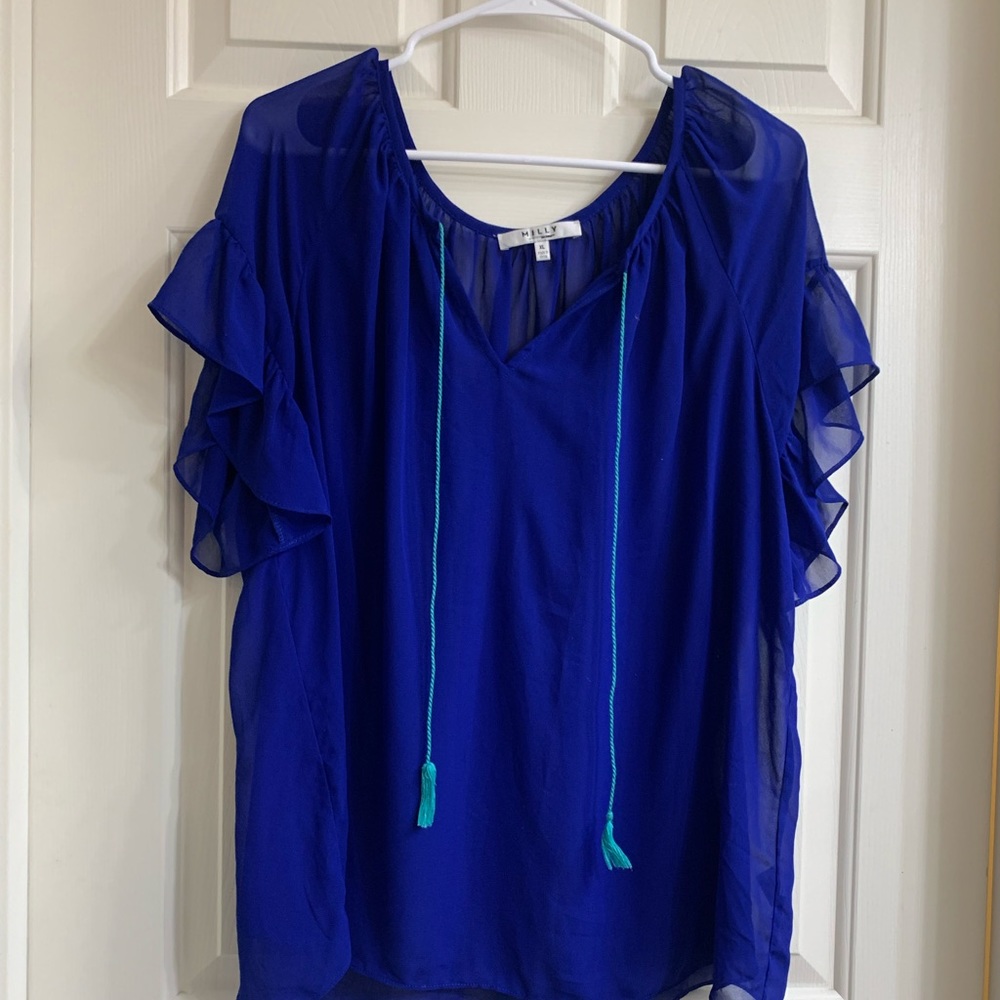 Bright Blue Blouse